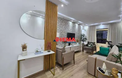 Apartamento com 2 dormitórios à venda, 100 m² por r$ 687.000,00 - marapé - santos/sp
