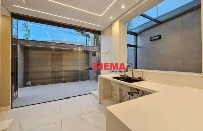 Sobrado com 3 dormitórios à venda, 220 m² por r$ 3.200.000,00 - campo grande - santos/sp