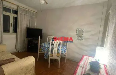Apartamento com 1 dormitório para alugar, 55 m² por r$ 2.700,01/mês - pompéia - santos/sp