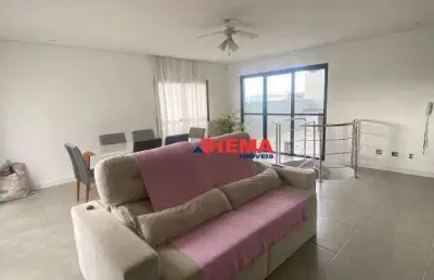 Cobertura com 3 dormitórios à venda, 160 m² por r$ 800.000,00 - macuco - santos/sp