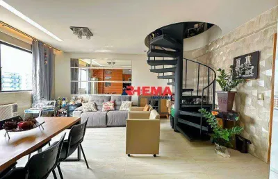 Cobertura à venda, 77 m² por r$ 850.000,00 - embaré - santos/sp