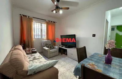 Apartamento com 1 dormitório à venda, 45 m² por r$ 280.000,00 - campo grande - santos/sp