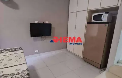 Sala-living para alugar, 28 m² por r$ 1.700/mês - josé menino - santos/sp