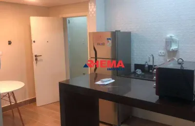 Kitnet para alugar, 22 m² por r$ 2.280/mês - gonzaga - santos/sp