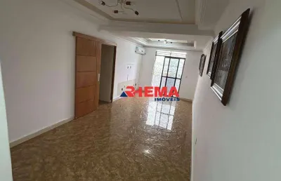 Apartamento para alugar, 157 m² por r$ 5.200,01/mês - aparecida - santos/sp