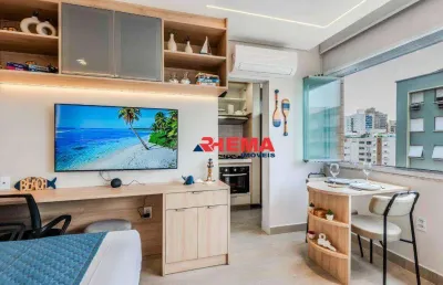 Sala living para alugar, 25 m² por r$ 4.200/mês - embaré - santos/sp