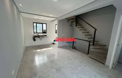 Sobrado com 2 dormitórios à venda, 116 m² por r$ 650.000,00 - marapé - santos/sp