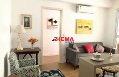 Apartamento para alugar, 49 m² por r$ 4.300,00/mês - ponta da praia - santos/sp
