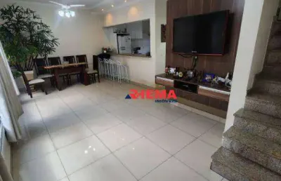 Village com 3 dormitórios à venda, 120 m² por r$ 530.000,00 - vila voturuá - são vicente/sp