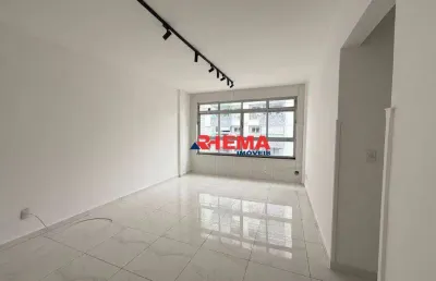 Apartamento para alugar, 105 m² por r$ 4.500,00/ano - marapé - santos/sp