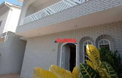 Sobrado com 4 dormitórios à venda, 226 m² por r$ 1.280.000,00 - embaré - santos/sp