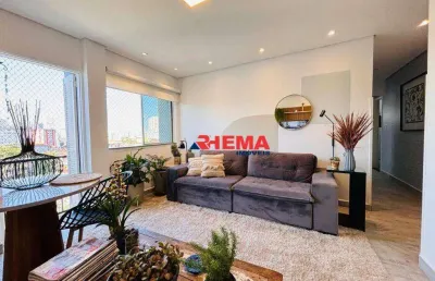Apartamento com 2 dormitórios à venda, 90 m² por r$ 590.000,00 - vila belmiro - santos/sp