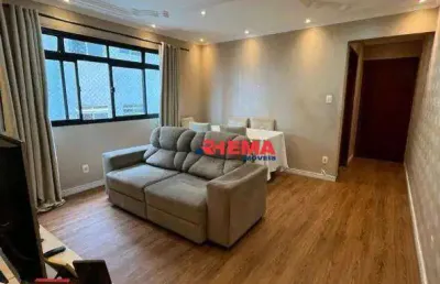 Apartamento com 2 dormitórios à venda, 80 m² por r$ 540.000,00 - campo grande - santos/sp