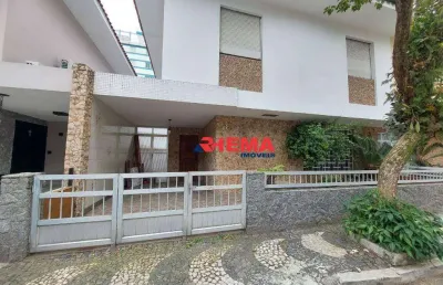 Sobrado com 4 dormitórios para alugar, 160 m² por r$ 6.300,01/mês - aparecida - santos/sp