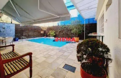 Sobrado com 5 dormitórios à venda, 314 m² por r$ 3.200.000,00 - boqueirão - santos/sp