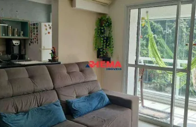 Apartamento com 2 dormitórios para alugar, 79 m² por r$ 5.000,01/mês - marapé - santos/sp