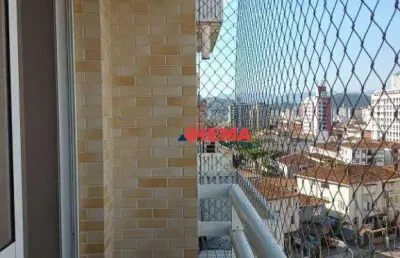 Apartamento com 2 dormitórios para alugar, 58 m² por r$ 4.500,02/ano - pompéia - santos/sp