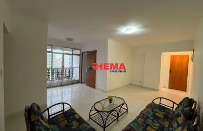 Apartamento com 2 dormitórios para alugar, 137 m² por r$ 4.600,02/ano - itararé - são vicente/sp
