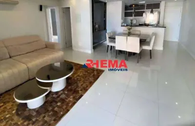 Apartamento com 3 dormitórios para alugar, 92 m² por r$ 5.900,01/mês - ponta da praia - santos/sp
