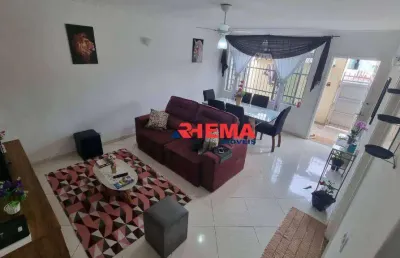 Sobrado com 3 dormitórios à venda, 131 m² por r$ 449.000,00 - vila cascatinha - são vicente/sp
