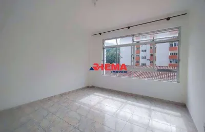 Sala living para alugar, 38 m² por r$ 1.800/mês - josé menino - santos/sp
