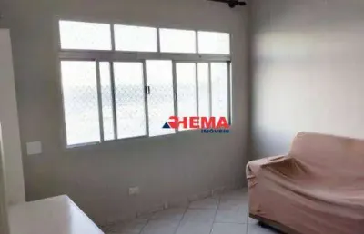 Apartamento com 1 dormitório para alugar, 50 m² - itararé - são vicente/sp