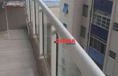 Apartamento com 1 dormitório para alugar, 55 m² por r$ 4.950,01/mês - pompéia - santos/sp
