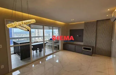 Apartamento com 3 dormitórios para alugar, 111 m² por r$ 8.800,01/mês - ponta da praia - santos/sp