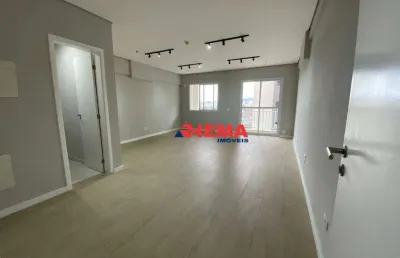 Sala para alugar, 42 m² por r$ 2.100,01/mês - vila matias - santos/sp