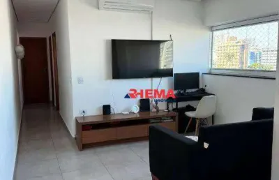 Apartamento com 2 dormitórios à venda, 70 m² por r$ 565.000,00 - campo grande - santos/sp