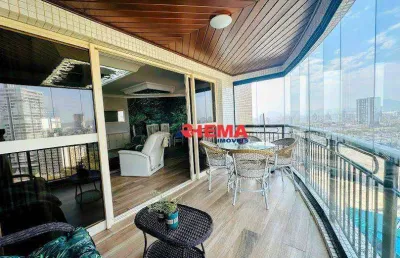 Apartamento com 3 dormitórios à venda, 185 m² por r$ 2.350.000,00 - aparecida - santos/sp