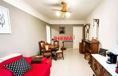 Apartamento com 2 dormitórios à venda, 125 m² por r$ 520.000,00 - campo grande - santos/sp