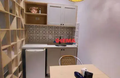 Kitnet com 1 dormitório à venda, 38 m² por r$ 340.000,00 - ponta da praia - santos/sp