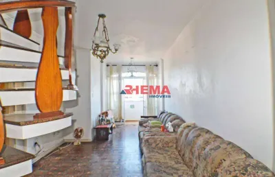Cobertura com 3 dormitórios à venda, 200 m² por r$ 650.000,00 - aparecida - santos/sp
