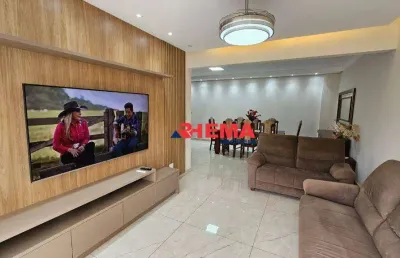 Apartamento com 3 dormitórios à venda, 138 m² por r$ 1.280.000,00 - ponta da praia - santos/sp