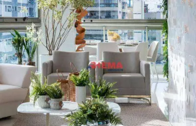 Apartamento com 4 dormitórios à venda, 488 m² por r$ 12.490.000,00 - ponta da praia - santos/sp