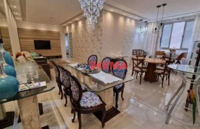 Apartamento com 3 dormitórios à venda, 138 m² por r$ 1.140.000,00 - embaré - santos/sp