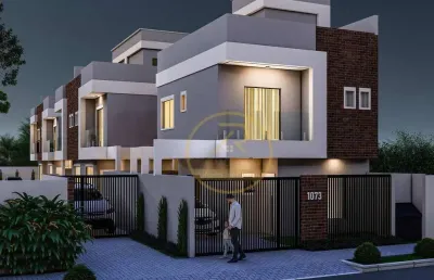 Sobrado à venda, 142 m² por r$ 630.000,00 - sítio cercado - curitiba/pr