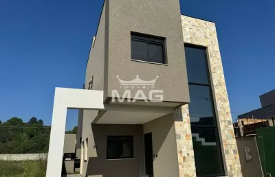 Casa em condomínio fechado com 3 quartos à venda na rua irma schreiner maran, 503, santa cândida, curitiba por r$ 769.900