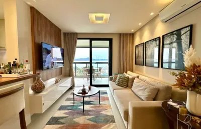 Lindo apartamento 2 suítes na beira-mar de são josé!