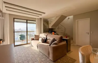 Cobertura duplex com 3 suítes e 100% mobiliado à venda!