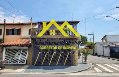 Sobrado para locação em guarulhos, parque renato maia, 3 dormitórios, 1 suíte, 2 banheiros, 2 vagas