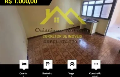 Casa para locação em guarulhos, vila sabatino, 1 dormitório, 1 banheiro, 1 vaga