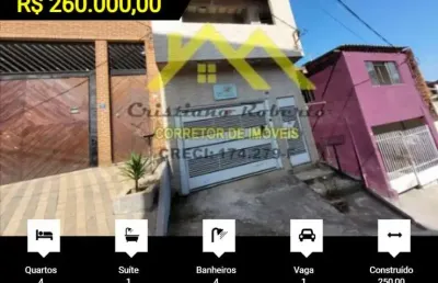 Casa para venda em guarulhos, recreio são jorge, 4 dormitórios, 1 suíte, 4 banheiros, 1 vaga