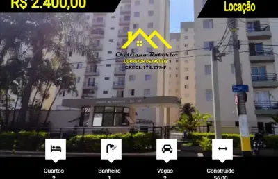 Apartamento para locação em guarulhos, macedo, 2 dormitórios, 1 banheiro, 2 vagas