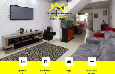 Sobrado para venda em guarulhos, jardim toscana, 4 dormitórios, 2 banheiros, 1 vaga