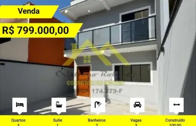 Sobrado para venda em guarulhos, carmela 3, 3 dormitórios, 1 suíte, 2 banheiros, 3 vagas