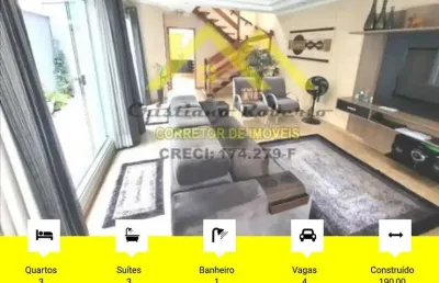Sobrado para venda em guarulhos, jardim santa clara, 3 dormitórios, 3 suítes, 1 banheiro, 4 vagas
