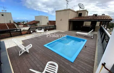Cobertura duplex no jardim virgínia com vista para o mar - 4 dormitórios - r$ 850.000
