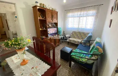 Apartamento grande de 02 dormitórios / 79 m2 / 1 vaga de garagem / vila voturua / são vicente